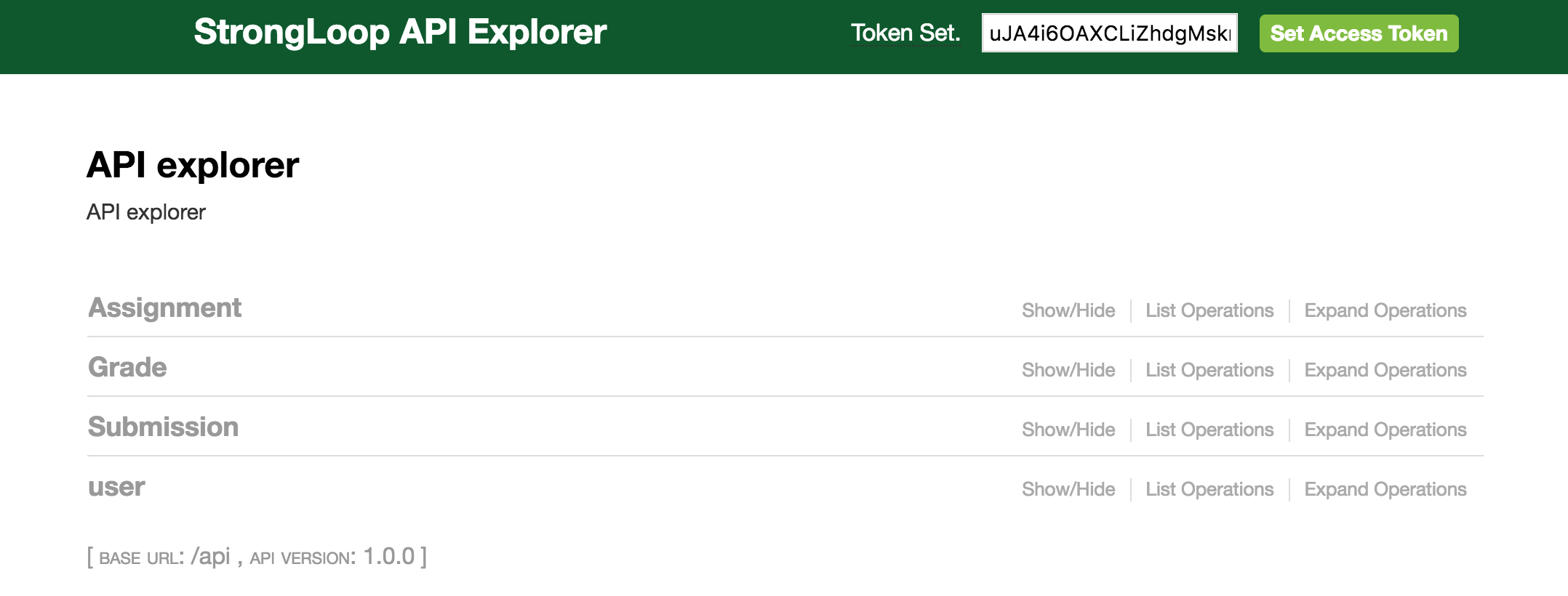 Strongloop API Explorer